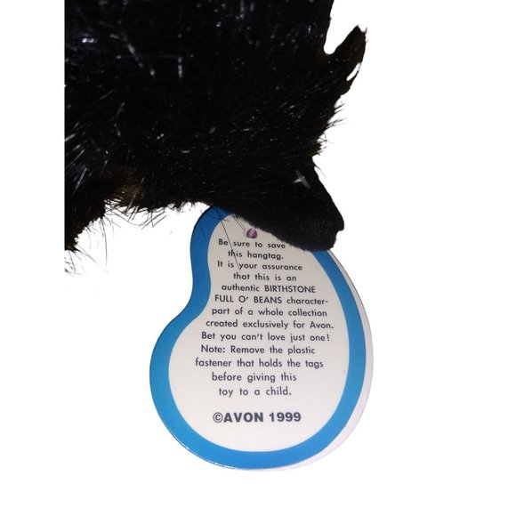 Avon Y2k Scottie MacDougal Stuffed Dog Millennium Full O Beans Plush Key Ring Lo - Picture 11 of 12